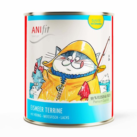 Katze Nassfutter Eismeer Terrine 810g 6 Stück -1- Anifit